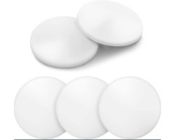 Deurbuffer Muurbeschermer 5 stuks - deurstopper zelfklevend, universele muurbuffer in wit, deurdemper groot - 4cm diameter - muurbescherming voor deurkruk - beschermt Muren, Deuren, Behang