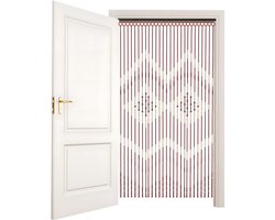 Deurgordijn Bamboe Gordijn Insectengordijn 90x175cm Houten Parelgordijn Draadgordijn Voor Ramen Decoratief