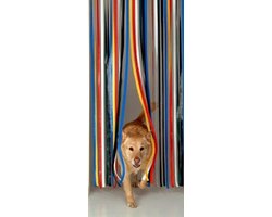 Deurgordijn Lamellen - Vliegengordijn Strip - Insecten Buiten - Kleurrijk Ontwerp - 80 cm Breed - Veelkleurig