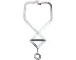 Deurklem Babyhangmat - Baby Ophanging - Baby Nabij - Gereedschapsloos Bevestigen - Tot 15 kg - Zilver