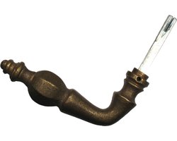 Deurklink klassiek, messing, antieke kruk