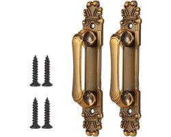 Deurklinken - Deurbeslag - Vintage - Antieke Stijl - Messing - Goud - Europese Stijl - Kastbeslag - Ladekast - Accessoires - Set van 2