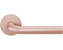 Deurkruk op rozet - Blush - RVS - GPF - L-model 19mm GPF100VRU2 Blush