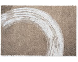 Deurmat 60x40 cm - Droogloopmat Verf - Bruin - Japandi - Mat voor binnen - Schoonloopmat - Deurmatten met print - Inloopmat