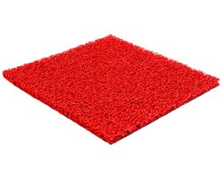 Deurmat antislip - Spaghettimat - rood - 500x120cm - Dikte 15 mm - Entreemat - schoonloopmat - Rode loper voor entree
