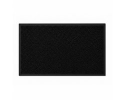 Deurmat Binnen & Buiten 60x80 cm – Droogloopmat Zwart – Antislip Schoonloopmat – Wasbare Deurmat – Vuil- & Vocht absorberend – Entree Mat / Vloermat Deur