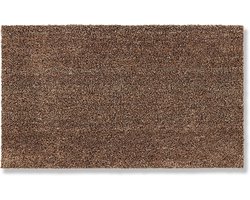 Deurmat Binnen - Schoonloopmat Stofmat - Vloer Beschermen - PVC-Vrij Antislip - 60x100 cm - Bruin