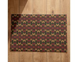 Deurmat Binnen - Vloerkleed Keuken - Vloer Beschermen - Extra Absorberend - 50x80cm - Gepatroneerd