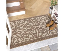 Deurmat binnen, voordeurmatten indoor wasbaar, deurmat indoor antislip, absorberend binneningang tapijt vloermat voor huisdeur, ingang, woonkamer, tuin, hal, huisdier