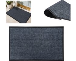 Deurmat buiten - Antislip Deurmat - Duurzaam Antislip Buitenmat - Grijze Deurmat 40x60 cm - Stof- en Vochtafstotende Inloopmat voor Entree Terras Gang en Garage