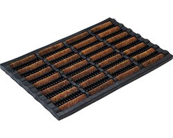 Deurmat - Buitenmat - Borstelmat - dirtstopper - 60 x 40 cm - Bruin