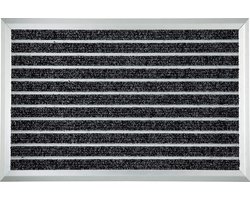 Deurmat - Buitenmat - borstelmat met aluminium strip - 45 x 75 cm