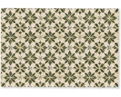 Deurmat - Entree mat vloerkleed - Vuil en vocht opnemen - Antislip rubberen onderkant - 60x90 cm - Groen