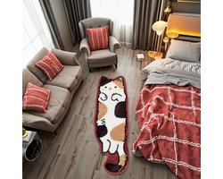 Deurmat - Katten Vloerkleed - Handgemaakte Katten Deurmat - 40x120cm - Absorberend – Eenvoudig te reinigen - Vloermatras - Voor Woonkamer, Slaapkamer, Kinderkamer & Deurmat