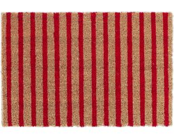 deurmat kokos - 40 x 60 cm - antislip - weerbestendig - gestreept