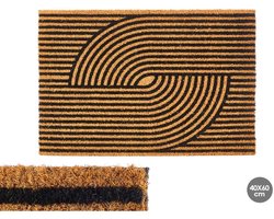 Deurmat Kokos - Deurmat voor Binnen en Buiten - Deurmat met Patroon - Kokosmat - 60x40 cm