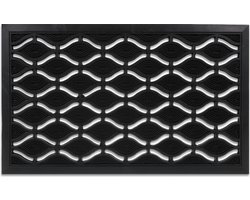 deurmat rubber - 45 x 75 cm - balkon - antislip - weerbestendig - binnen en buiten