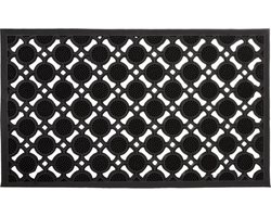 deurmat rubber - 75 x 45 cm - antislip - weerbestendig - snijdbaar - buiten