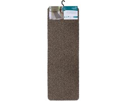 Deurmat Runner - Entree Tapijt - Vloeren Schoonhouden - Tweekleurig Fleck Ontwerp - 50 x 150 cm - Bruin