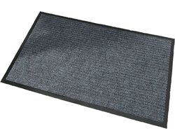 Deurmat - Schoonloopmat - Deurmat binnen - Grijs - 58x87cm - Binnen - Antislip - Inloopmat - Deurtapijt - Deurmat voordeur - Woning - Winkel - Kantoor - Bedrijfspand
