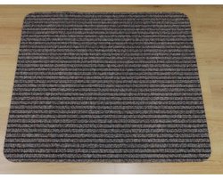 Deurmat / Schraapmat Ribbel bruin 90x90 antislip