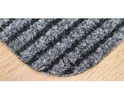 Deurmat - Schraapmat - Ribbel - grijs - 90x90cm - antislip