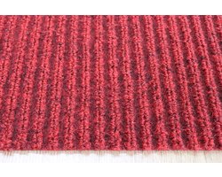 Deurmat - Schraapmat - Ribbel - rood - 90x90cm - antislip