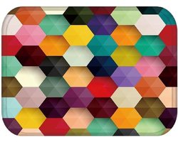 Deurmat Tapijt - Entree Mat - Huis Schoon Houden - Antislip Rubberen Achterkant - 40 x 60 cm - Regenboog