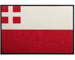 Deurmat Utrecht 40cm x 60cm - Antislip - Geschikt voor wasmachine - Kleurecht - Geen schadelijke weekmakers - Gemaakt in Europa - Utrechtse vlag
