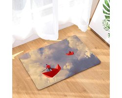 Deurmat - Vloermat Tapijt - Entree Schoonhouden - 3D-Print Idyllisch - 50x80 cm - Meerdere Kleuren