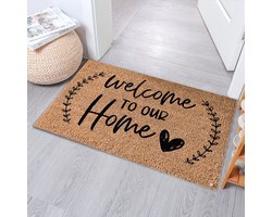 deurmat welcome Home TO OUR Home- schoonloopmat48*81cm