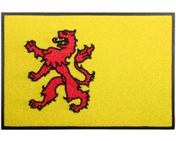 Deurmat Zuid Holland 40cm x 60cm - Antislip - Geschikt voor wasmachine - Kleurecht - Geen schadelijke weekmakers - Gemaakt in Europa - Zuid Hollandse vlag