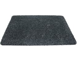 Deurmat/droogloopmat - antislip - antraciet - 40 x 60 cm - Inloopmatten voor binnen