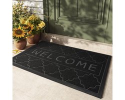 Deurmatten Zwart Grijs 60 * 90 - Kleur G - Vloermatten voor Binnen en Buiten