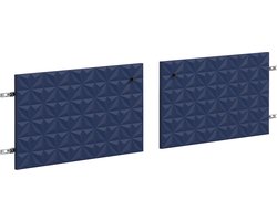 Deurpanelen - Deurset - Meubelfronten - Interieurvernieuwing - Kastverbeteraar - Donkerblauw - 60x36x2cm.