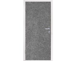 Deursticker Beton - Muur - Patronen - Steen - 95x235 cm - Deurposter