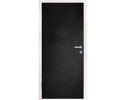 Deursticker Beton - Zwart - Muur - Schaduw - 85x205 cm - Deurposter