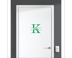Deursticker Met Naam -  Kamil - Groen
