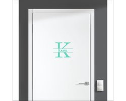 Deursticker Met Naam -  Kamil - Mint