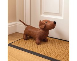 Deurstop Hond - Dierenstopper Wedge - Houdt Deur Open - Gewogen Stof Ontwerp - 33 x 21 x 8 cm