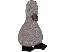 deurstopper gans - 27 x 15,5 x 18 cm - stof - zwaar - zandzak - knuffel - bruin