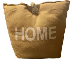 Deurstopper HOME - Taupe / Beige - Maison Collectie - Deurstop 20 x 20 cm - zwaarte circa 1 kg