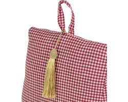 deurstopper katoen donker rood 18cm