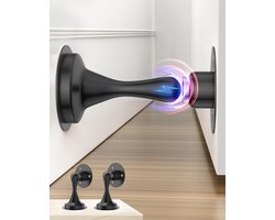 Deurstopper Magnetische Deurvanger - Patio Deurstoppers Binnen Deurstoppers voor Plinten Vloer Deurstoppers vaste Deurstopper Buiten, Muur Gemonteerde Deurstopper Buiten Magnetische Deurhouder Metaal Chroom - 2 Pack