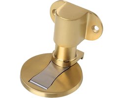 Deurstopper - Magnetische stopper - Deur openhouden - Heavy Duty metaal - 5.5 cm lengte - Goudkleurig