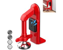 Deurstopper met Alarm - 80dB Anti-Inbraak - Universeel & Draagbaar - Rood