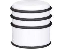 deurstopper - rubberen ringen - zwaar - ∅ 7 cm - kunststof - wit