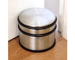 Deurstopper set van 3 - Deur Stop - Stevige Heavy Duty Deur blokkeerder - Gemaakt van Metaal en Rubber - 7 x 7 x 9 cm (3 stuks), by Floor&Door