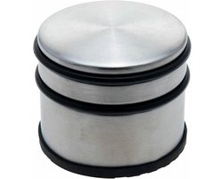 Deurstopper set van 4 - Deur Stop - Stevige Heavy Duty Deur blokkeerder - Gemaakt van Metaal en Rubber - 7 x 7 x 9 cm (4 stuks), by Floor&Door