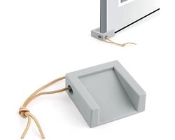 Deurstopper Vloer - Deurwig Antislip - Ventileren en Beschermen - Hoogwaardig TPR Materiaal - 5-20 mm Spleet - Grijs